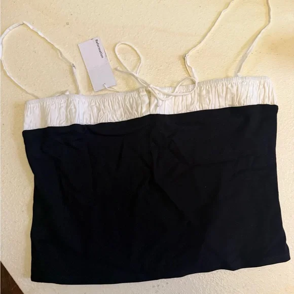 Reformation Black & White Tank Top – Women’s XL – NWT - Picture 5 of 8